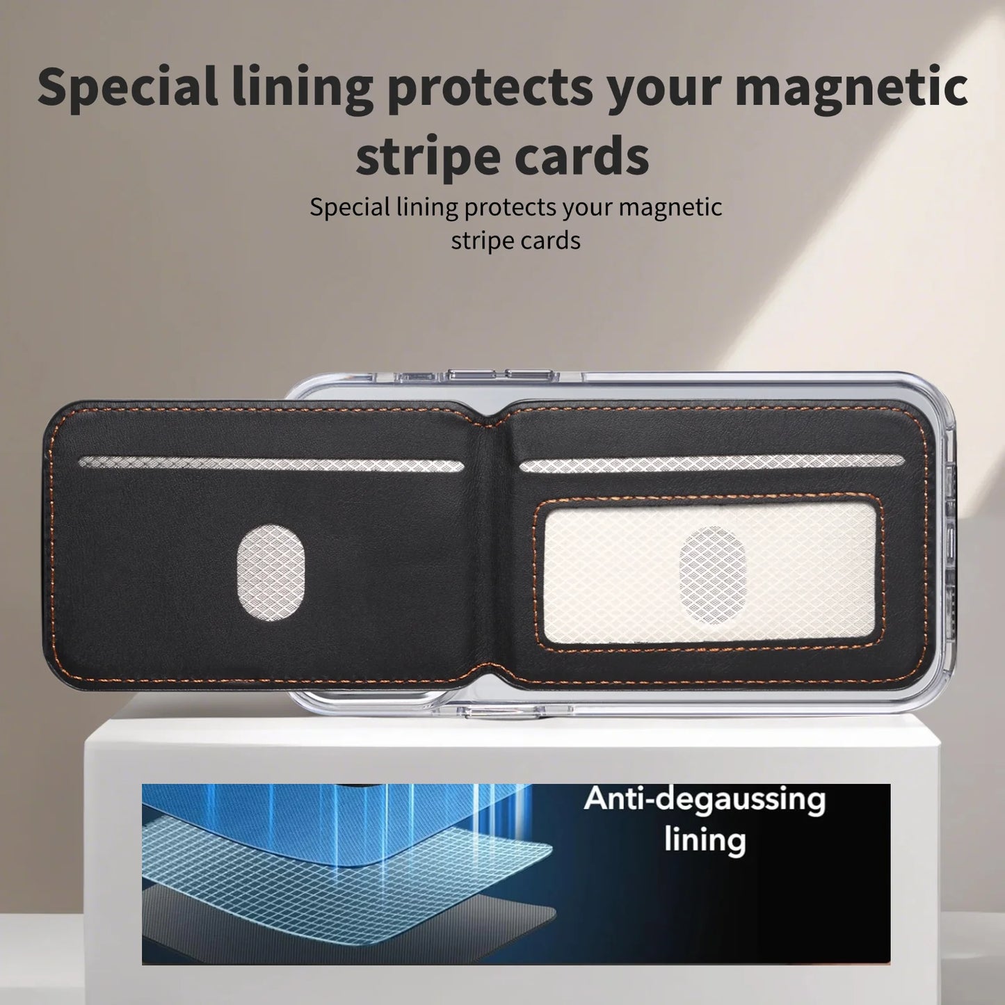 NEOX™ Leather Cellphone Magsafe Magnetic Card Holder For IPhone