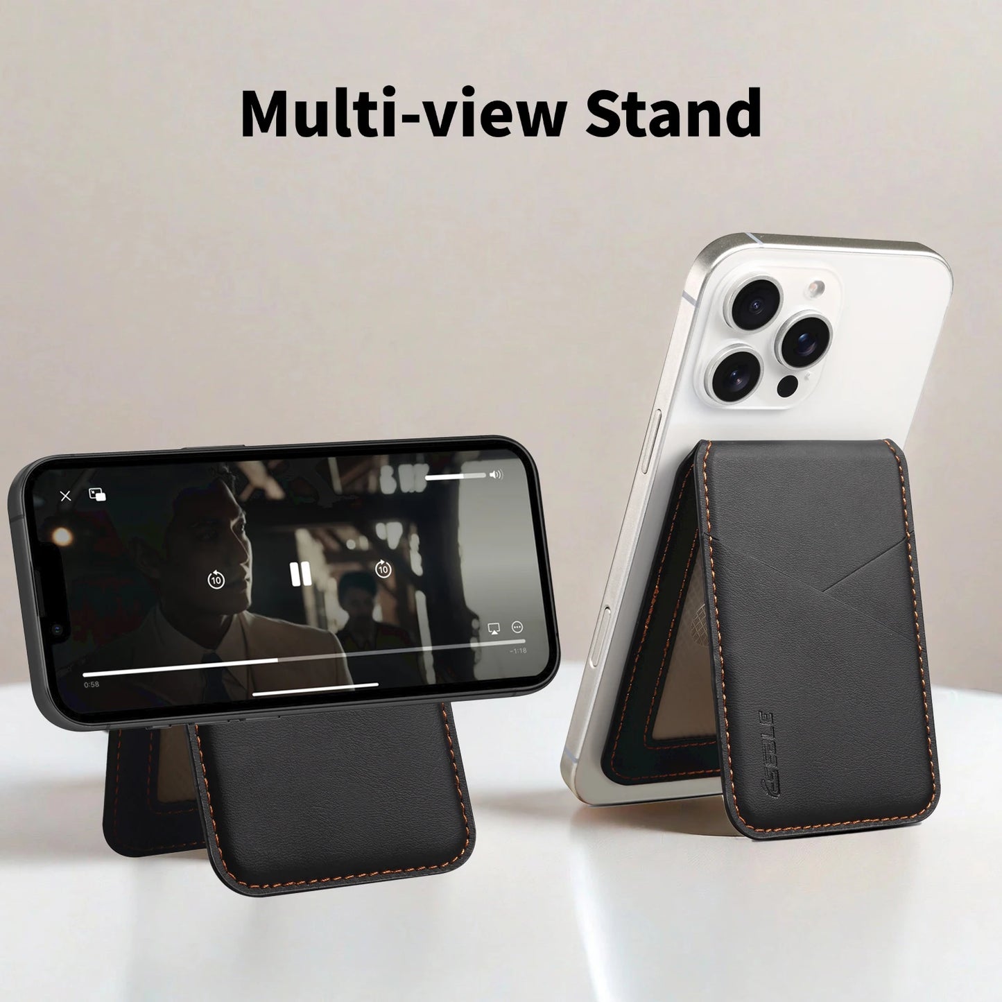 NEOX™ Leather Cellphone Magsafe Magnetic Card Holder For IPhone