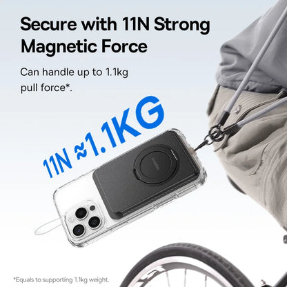 NEOX™  Magnetic Wallet Stand Air MagSafe Phone Case 3-Cards Slot PU